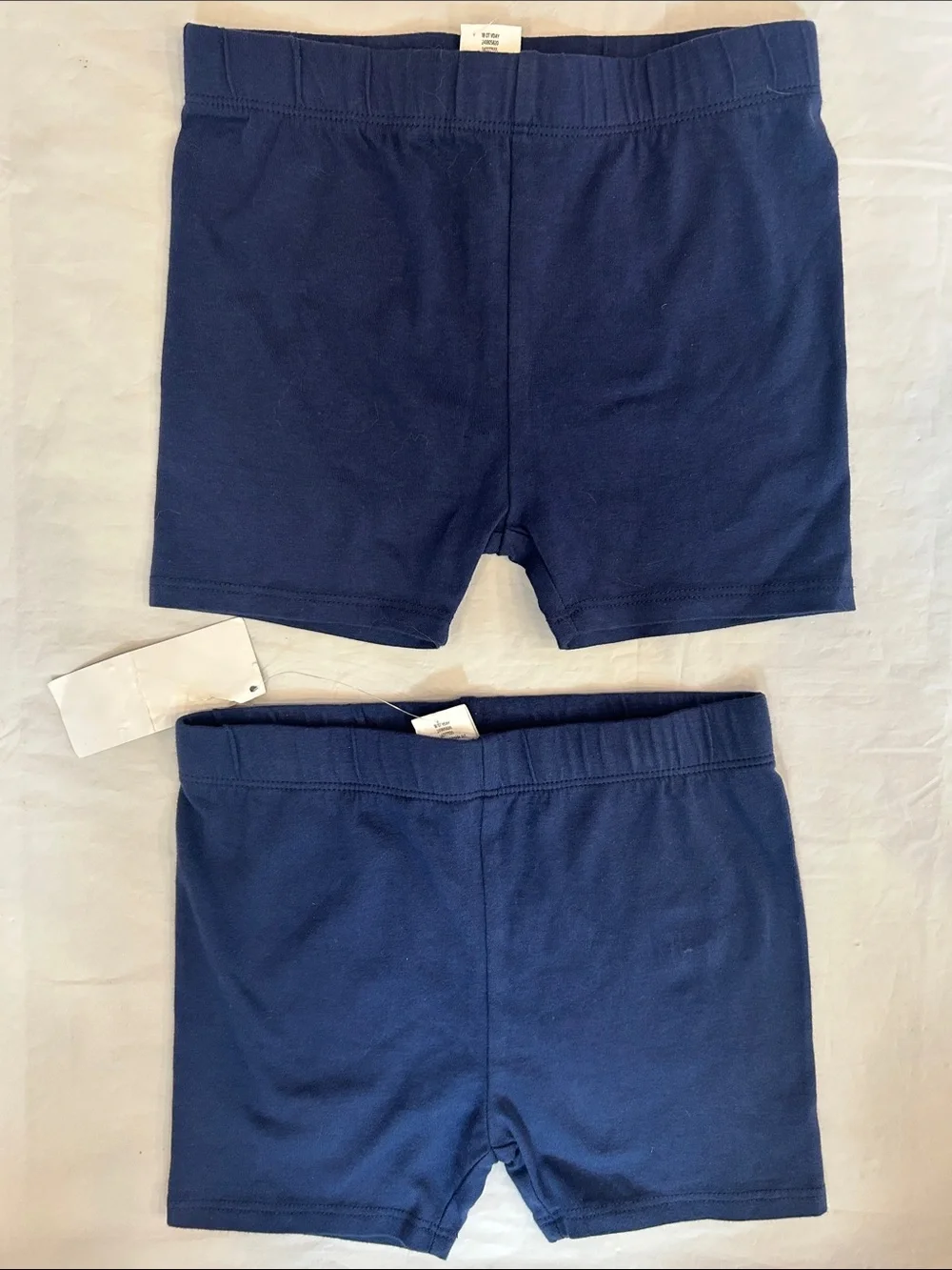Gymboree Navy Blue Cotton Stretch Kids Shorts - 2 Pack